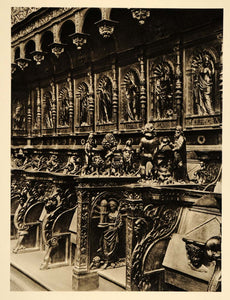 1927 Cathedral Stall Saint-Bertrand-de-Comminges France - ORIGINAL FR2