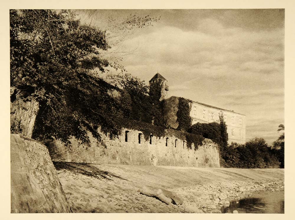 1927 Sorde-l'Abbaye France Village Martin Hurlimann - ORIGINAL PHOTOGRAVURE FR2