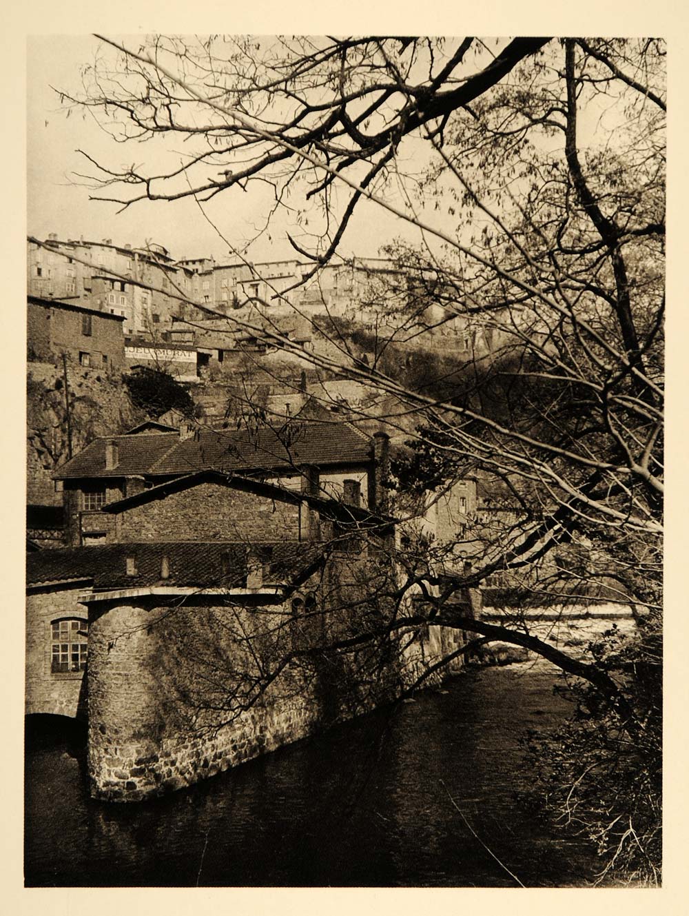 1927 Thiers France Town Martin Hurlimann Photogravure - ORIGINAL FR2