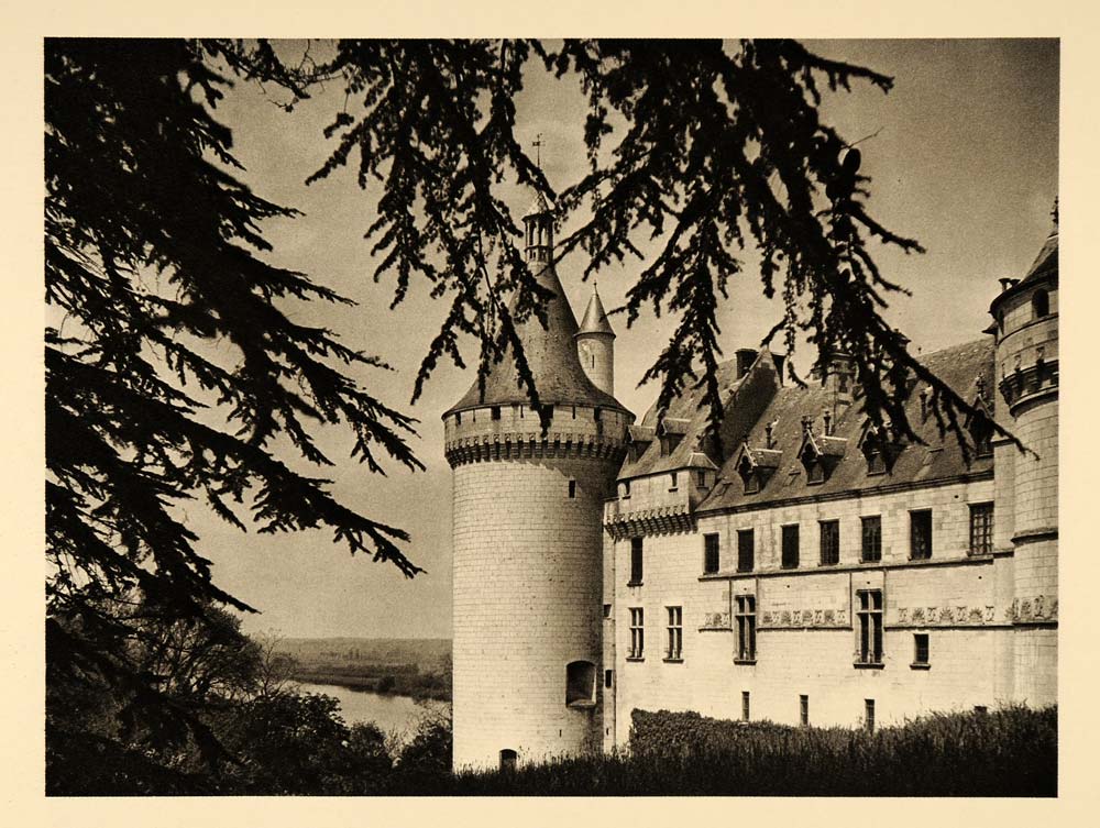 1927 Chateau de Chaumont Castle France Martin Hurlimann - ORIGINAL FR2