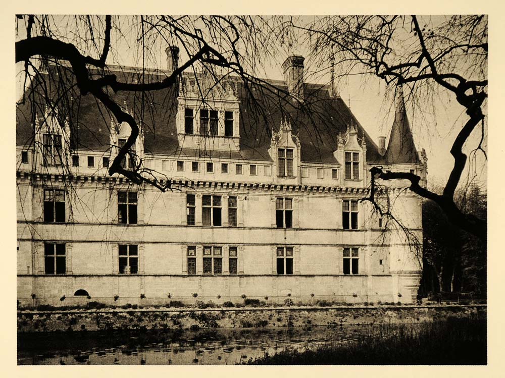 1927 Chateau d'Azay le Rideau Castle France Hurlimann - ORIGINAL FR2