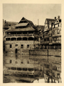 1927 Houses Petite-France Strasbourg Strasburg France - ORIGINAL FR2 - Period Paper
