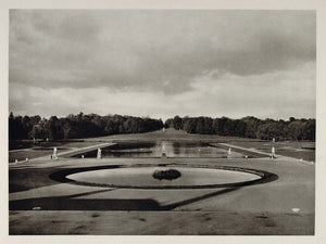 1927 Chateau Chantilly Park Garden Martin Hurlimann - ORIGINAL PHOTOGRAVURE