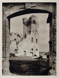 1927 Benedictine Abbaye Montmajour Abbey Arles France - ORIGINAL PHOTOGRAVURE