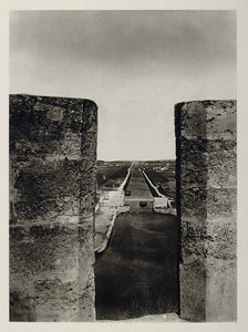 1927 Rhone Canal Cette Aigues-Mortes France Hurlimann - ORIGINAL PHOTOGRAVURE