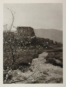 1927 Chateau D'Alba France Photogravure Hurlimann Print - ORIGINAL PHOTOGRAVURE