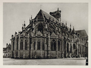 1927 Cathedral Saint-Cyr-et-Sainte-Julitte Nevers NICE - ORIGINAL PHOTOGRAVURE