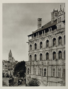 1927 Royal Renaissance Chateau Bois France Hurlimann - ORIGINAL PHOTOGRAVURE