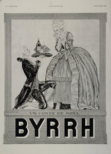 1932 French Ad Byrrh Aperitif Wine Georges Leonnec France Drink Baroque Georgian