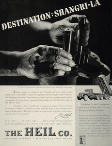 1942 Ad Heil Company Milwaukee Bill Maier Hands WWII Wartime Trucks FT2