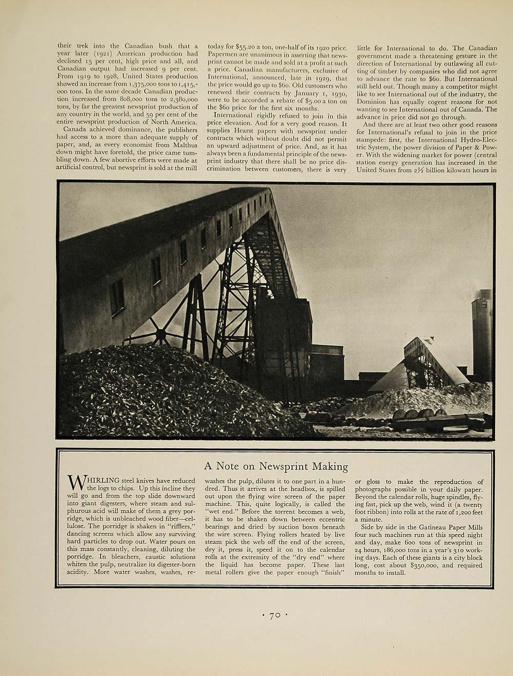 1930 Print Article I.P. & P. Paper Margaret Burke-White - ORIGINAL FT3