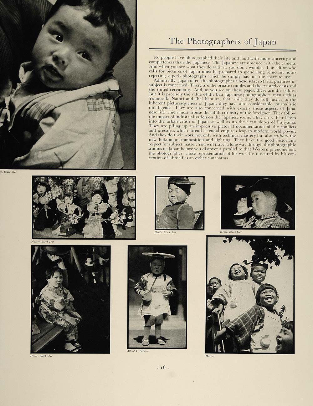 1936 Ad Japanese Children Younosuki Natori Ihei Kimura - ORIGINAL FT4