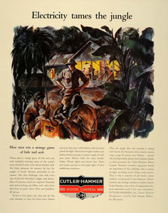 1939 Ad Cutler Hammer Jungle Electricity Milwaukee WI - ORIGINAL ADVERTISING FT6