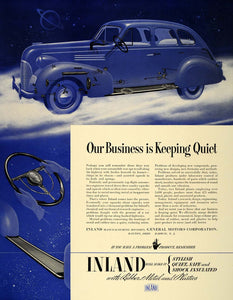 1939 Ad Inland Manufacturing Vintage Automotive Parts - ORIGINAL ADVERTISING FT6