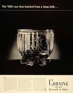 1939 Ad Corning Glass Works Steuben Bowl Vase Nudes - ORIGINAL ADVERTISING FT6
