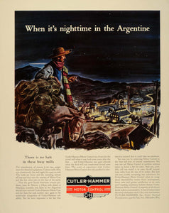 1939 Ad Cutler Hammer Cement Mill Argentina Ben Stahl - ORIGINAL ADVERTISING FT6