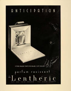 1939 Ad Anticipation Perfume Bottle Parfum Lentheric - ORIGINAL ADVERTISING FT6