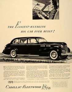 1940 Ad Cadillac Fleetwood Seventy Two Touring Sedan - ORIGINAL ADVERTISING FT6