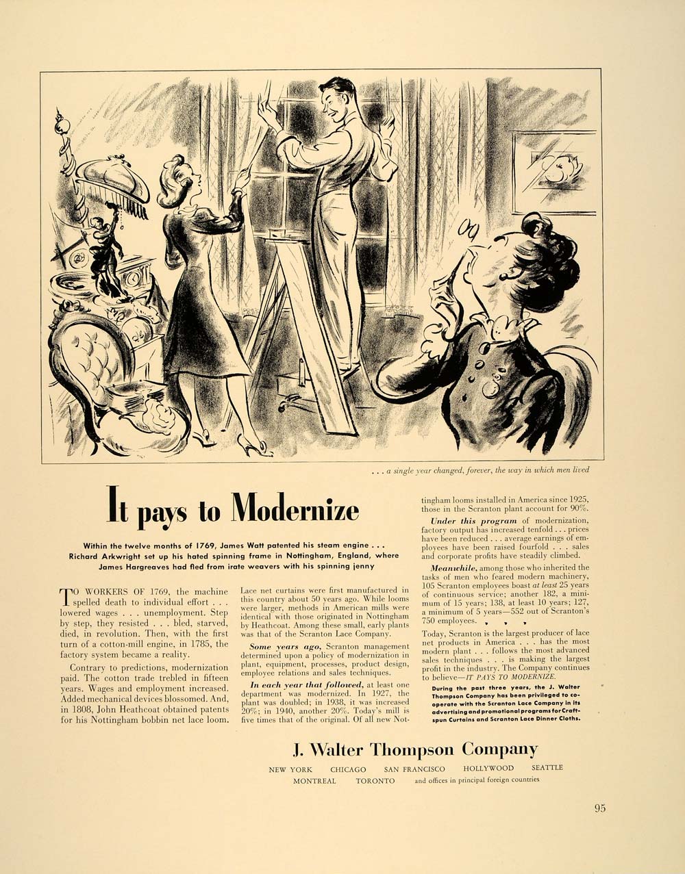 1940 Ad J. Walter Thompson Company Advertising Agency - ORIGINAL ADVERTISING FT6