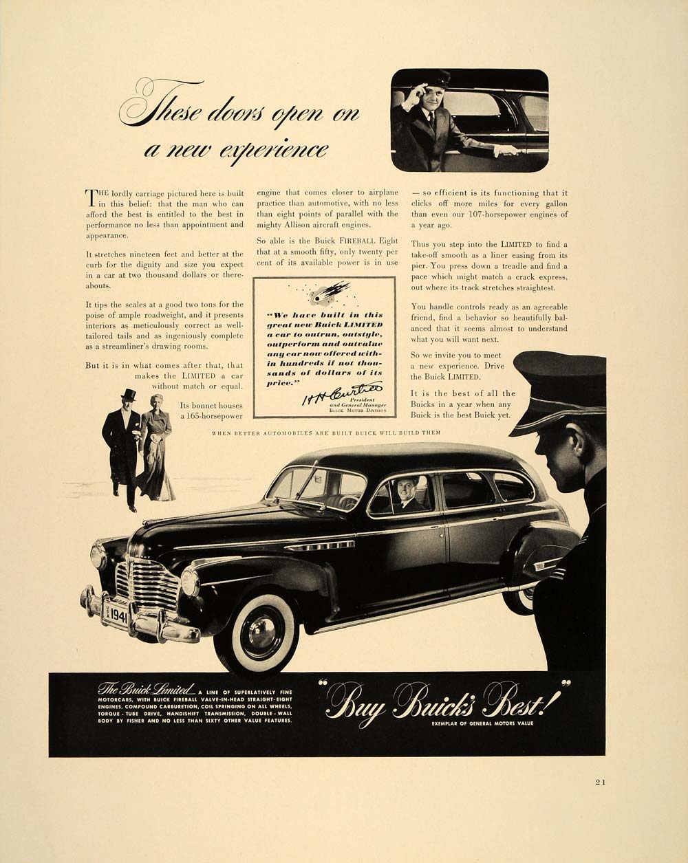 1940 Ad Buick Limited Sedan Vintage Automobile Car - ORIGINAL ADVERTISING FT6
