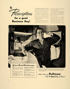 1941 Ad Pullman Single Occupancy Section Train Berth - ORIGINAL ADVERTISING FT6