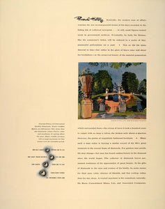 1941 Ad De Beers Diamonds Prices Garden Raoul Dufy - ORIGINAL ADVERTISING FT6