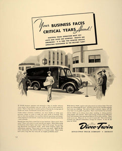 1941 Ad Divco Twin Delivery Truck Van Driver Street - ORIGINAL ADVERTISING FT6