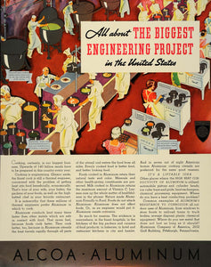 1938 Ad Alcoa Aluminum Commercial Home Kitchen Chefs - ORIGINAL ADVERTISING FT7