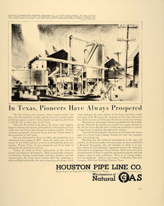 1938 Ad Consolidated Chemical Plant Houston Pipe Line - ORIGINAL ADVERTISING FT7