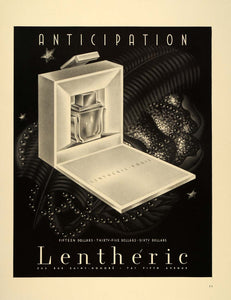1938 Ad Lentheric Perfume Anticipation Bottle Gift Box - ORIGINAL FT7