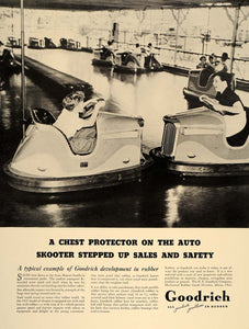 1937 Ad B. F. Goodrich Rubber Products Bumper Cars NICE - ORIGINAL FT8