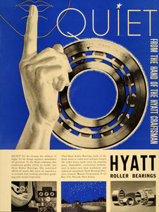 1937 Ad Hyatt Steel Roller Bearings General Motors GMC - ORIGINAL FT8