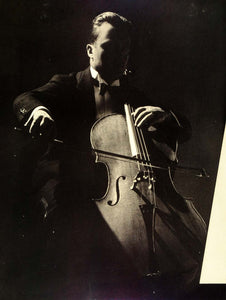 1937 Ad CBS Columbia Broadcasting System Cello Cellist - ORIGINAL FT8