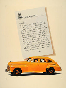 1941 Ad Yellow Vintage Oldsmobile 8 Sedan Hydra-Matic - ORIGINAL ADVERTISING FT8