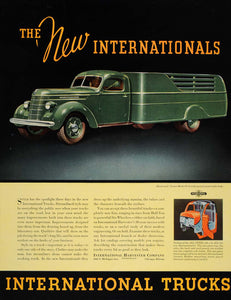 1937 Ad Vintage Green International Truck Model D-30 - ORIGINAL ADVERTISING FT8
