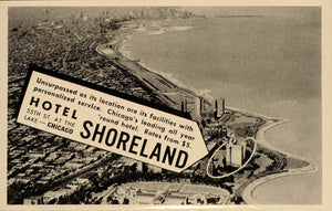 1936 Ad Hotels Shoreland Chicago Lakefront Four Season - ORIGINAL FT9
