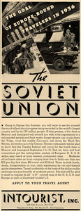 1936 Ad Soviet Union Europe Traveling Tourist Black Sea - ORIGINAL FT9