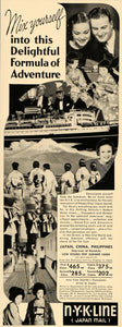 1936 Ad N.Y.K Line Japan China Summer Cruise Philippine - ORIGINAL FT9