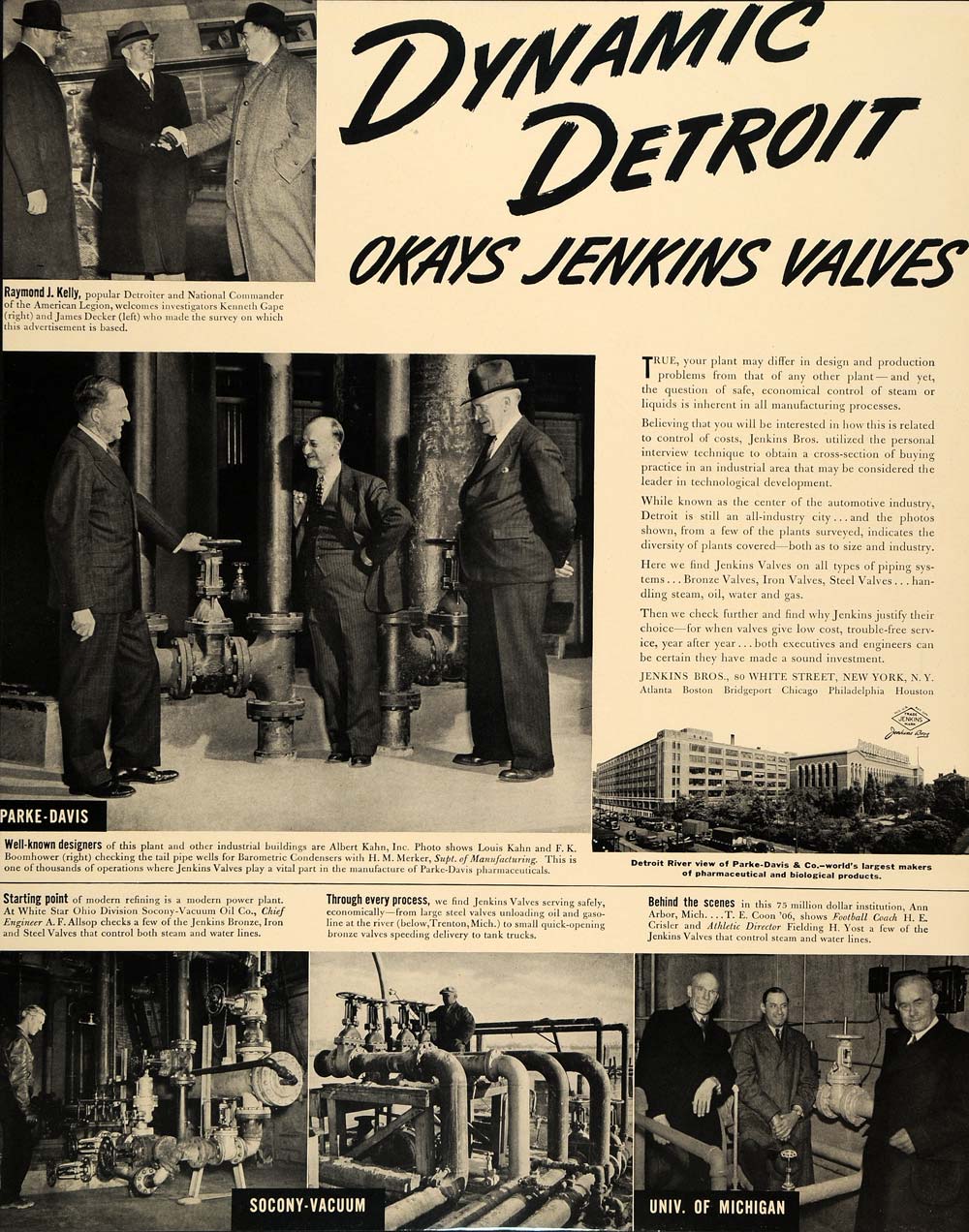 1940 Ad Jenkins Brothers Raymond Kelly Parke Davis Kahn - ORIGINAL FT9