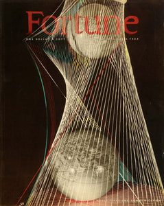 1944 Cover Fortune May Peter Piening World Trade Communication Abstract Art FTC1