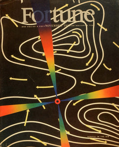 1943 Cover Fortune Magazine November Peter Vardo Air Traffic Wind Pattern FTC1