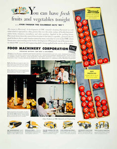 1946 Ad Food Machinery Corporation Packaging Engineer Manufacturing FTM1