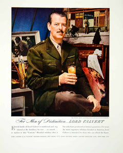 1946 Ad Lord Calvert Sarra Floyd Davis Blended Whisky New York FTM1