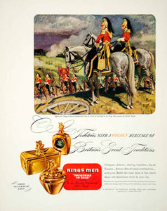 1946 Ad Kings Men Toiletries Gold Cologne Lotion Shaving Donald Teague FTM1