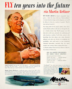 1946 Ad Martin Aircraft Airliner Travel Transportation Aviation Manufacture FTM1
