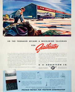 1946 Ad Galbestos H Robertson Company Pan American Airways Airplane FTM1