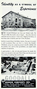 1946 Ad Goodall Rubber Company Plant Warehouse Industrial Manufacturing FTM1