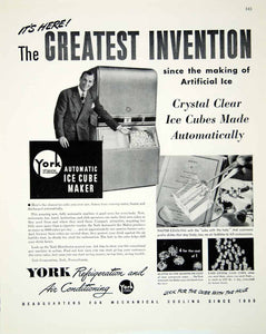 1948 Ad Automatic Ice Cube Maker York Refrigeration Air Conditioning FTM3