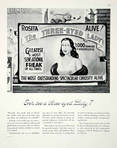 1947 Ad Rosita Three-Eyed Lady Comptometer Felt & Tarrant Calculating FTM