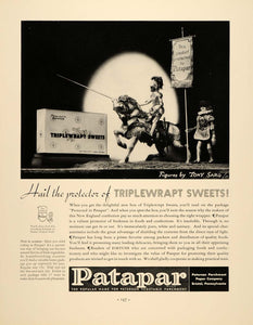 1934 Ad Vintage Patapar Parchment Packaging Tony Sarg - ORIGINAL FTT9